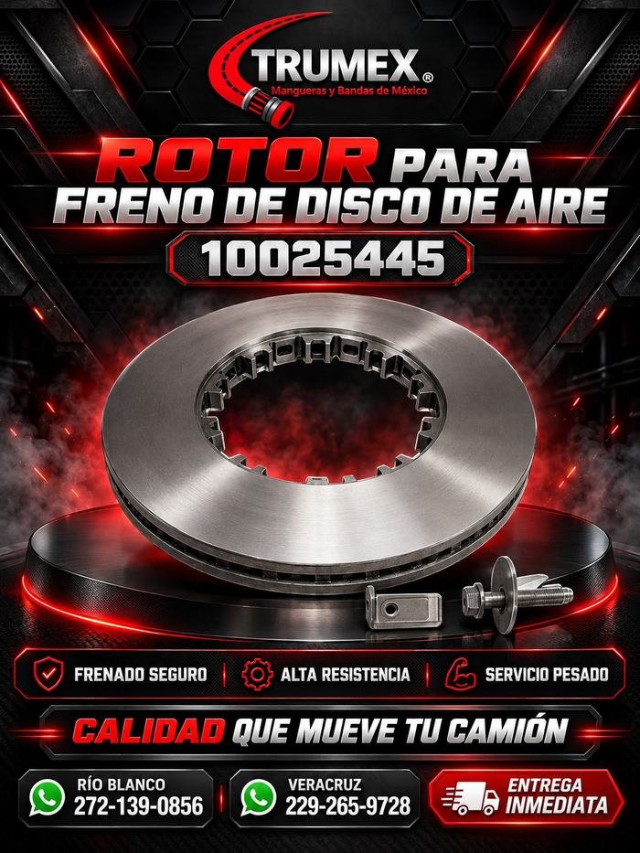 Rotor para freno de disco de aire Trumex, número de parte 10025445