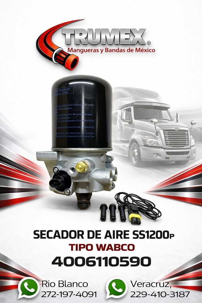 Secador de aire SS1200P Trumex, número de parte 4006110590